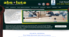 Desktop Screenshot of absolutebilliards.com